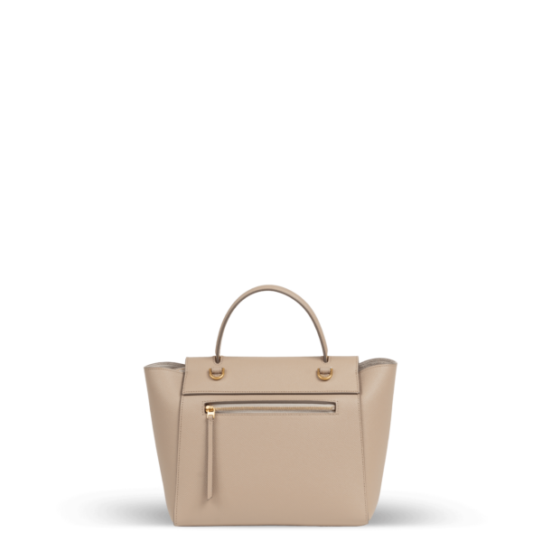 Beige Lederhandtasche der Marke Celine.