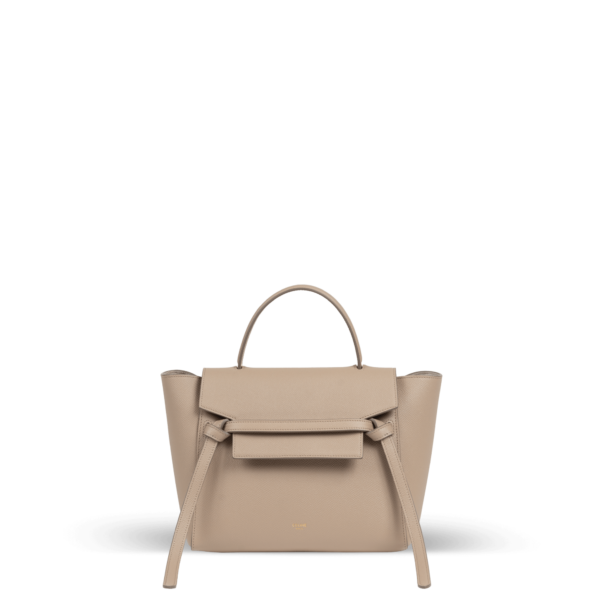 Beige Lederhandtasche der Marke Celine.