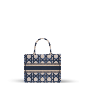 Tote Bag in Blau und Beige aus Jacquard-Gewebe der Marke Dior.