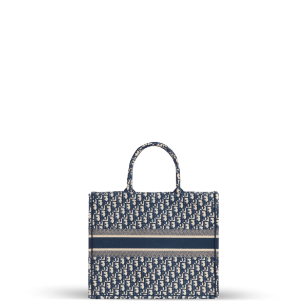 Tote Bag in Blau und Beige aus Jacquard-Gewebe der Marke Dior.
